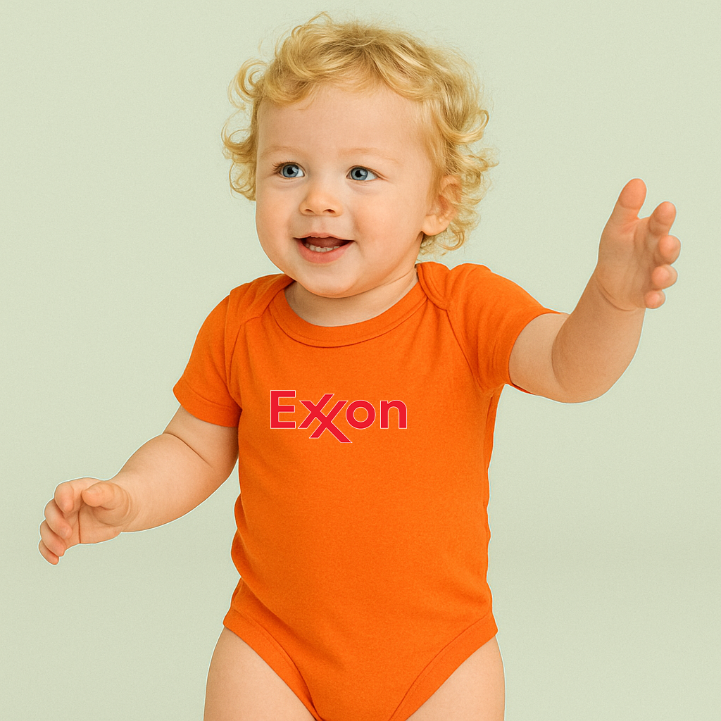Exxon Gas Station Baby Romper Onesie