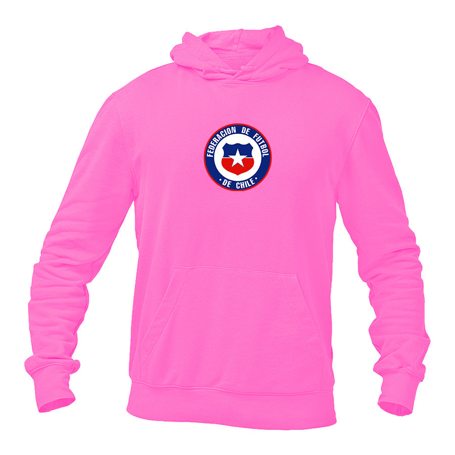 Men's Chile National Soccer Team Pullover Hoodie
