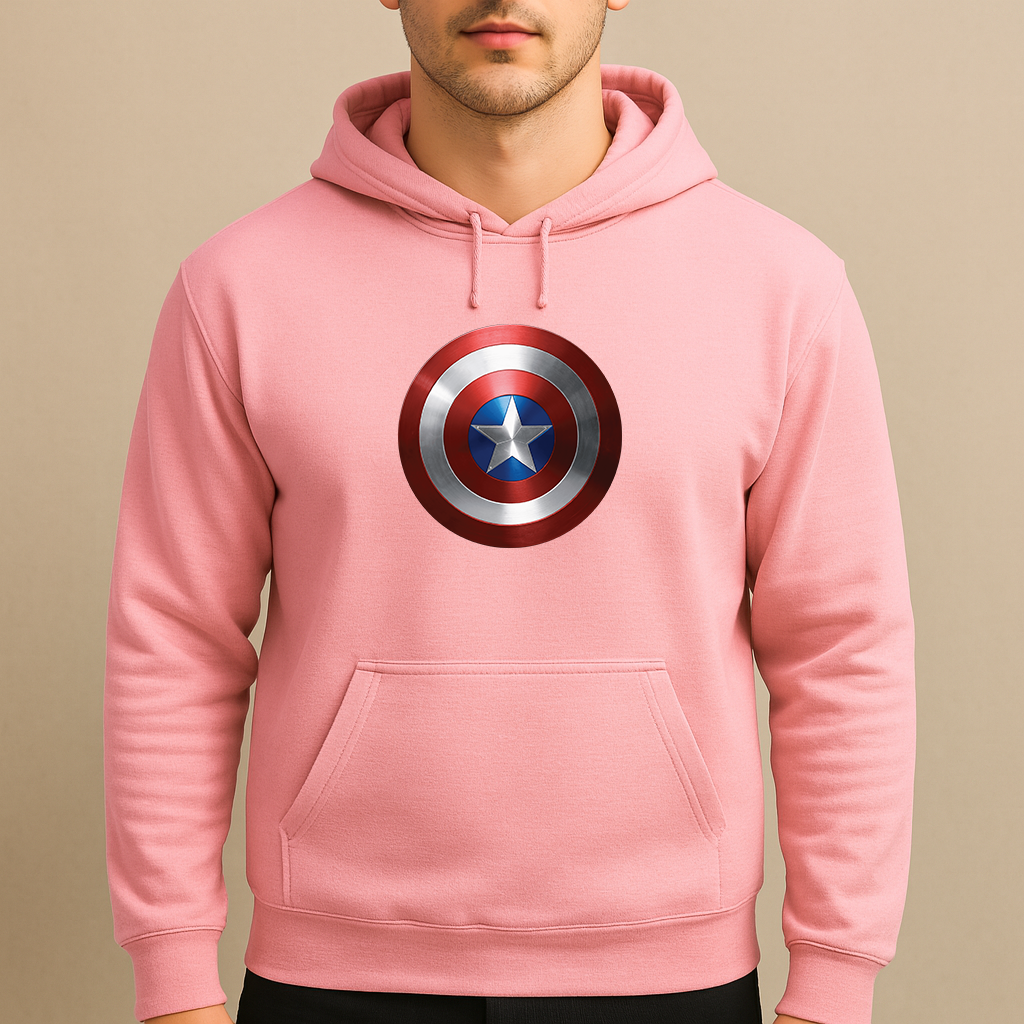Men's Captain America Superhero Pullover Hoodie