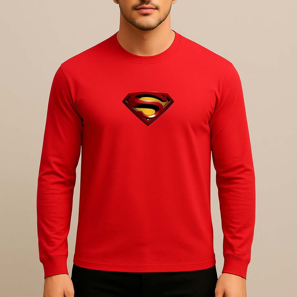 Superman Superhero Long Sleeve T-Shirt