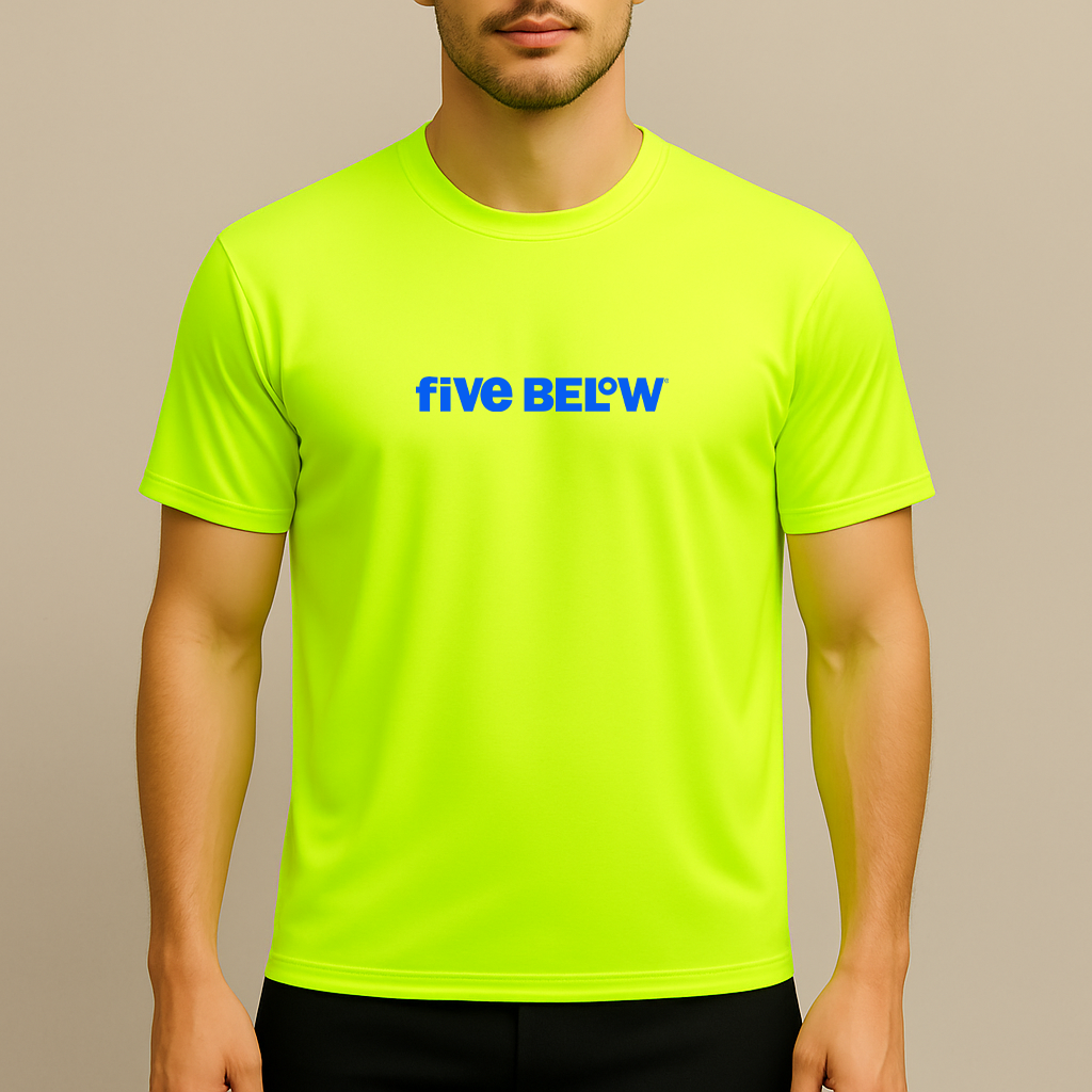 Men's Five Below Logo Polyester T-Shirt