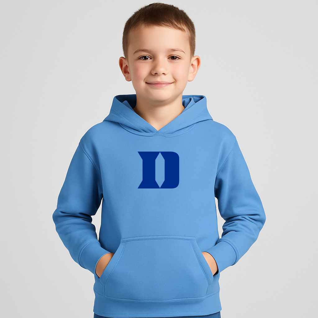 Youth Duke Blue Devils Logo Pullover Hoodie