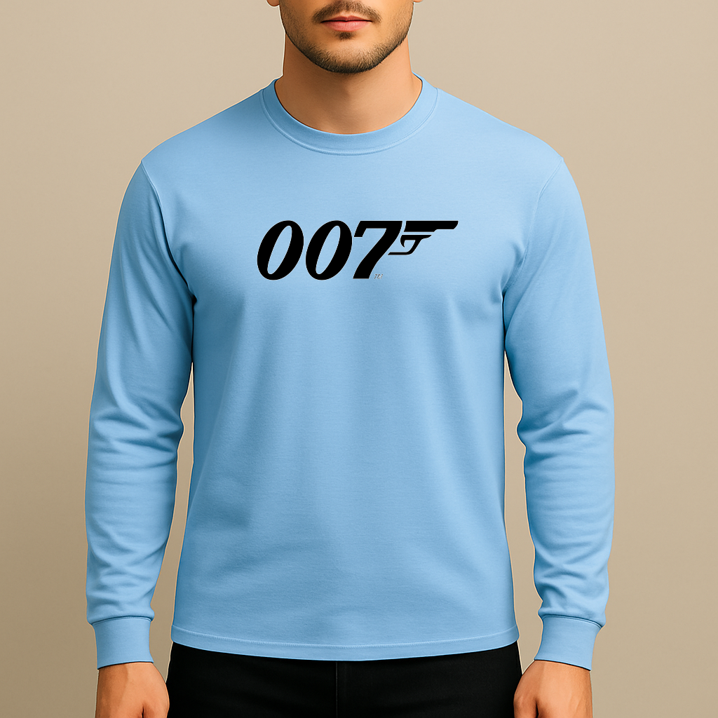 Men's 007 James Bond Movie Long Sleeve T-Shirt