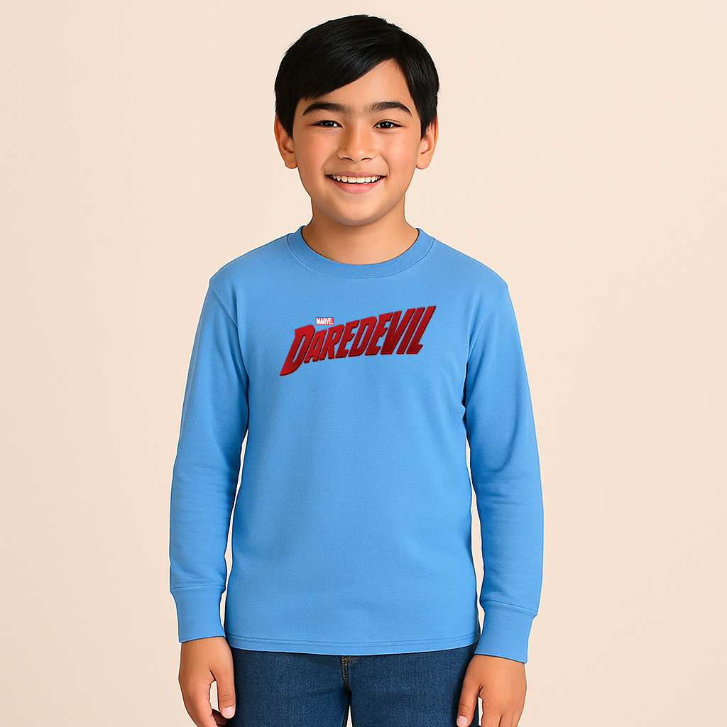 Youth Kids Daredevil Marvel Long Sleeve T-Shirt
