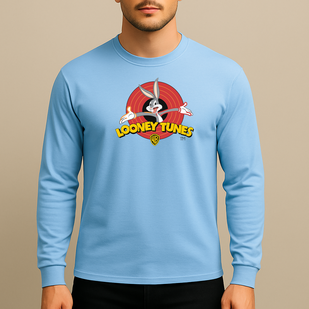 Men's Looney Tunes Warner Brothers Cartoon Long Sleeve T-Shirt