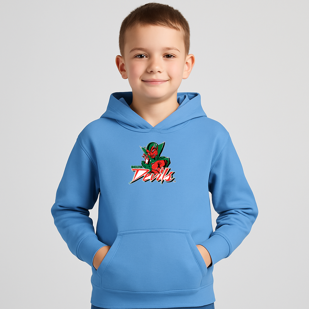 Youth MVSU Delta Devils Logo Pullover Hoodie