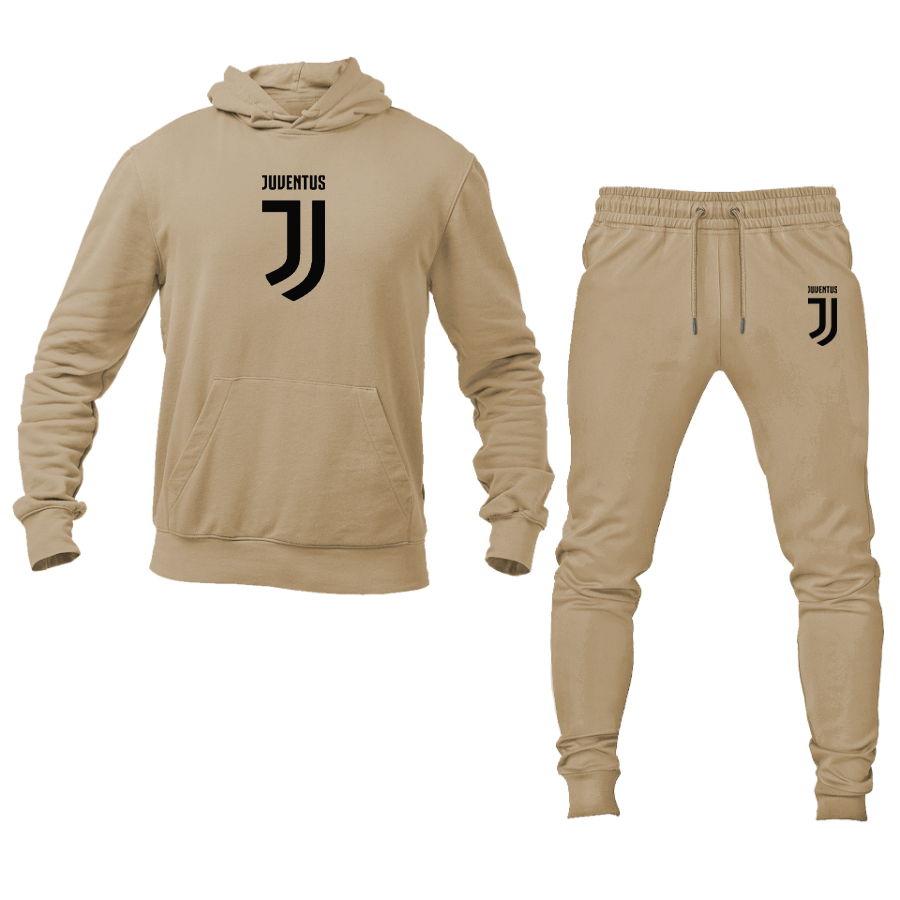 Men's Juventus Soccer Logo Hoodie Joggers Set