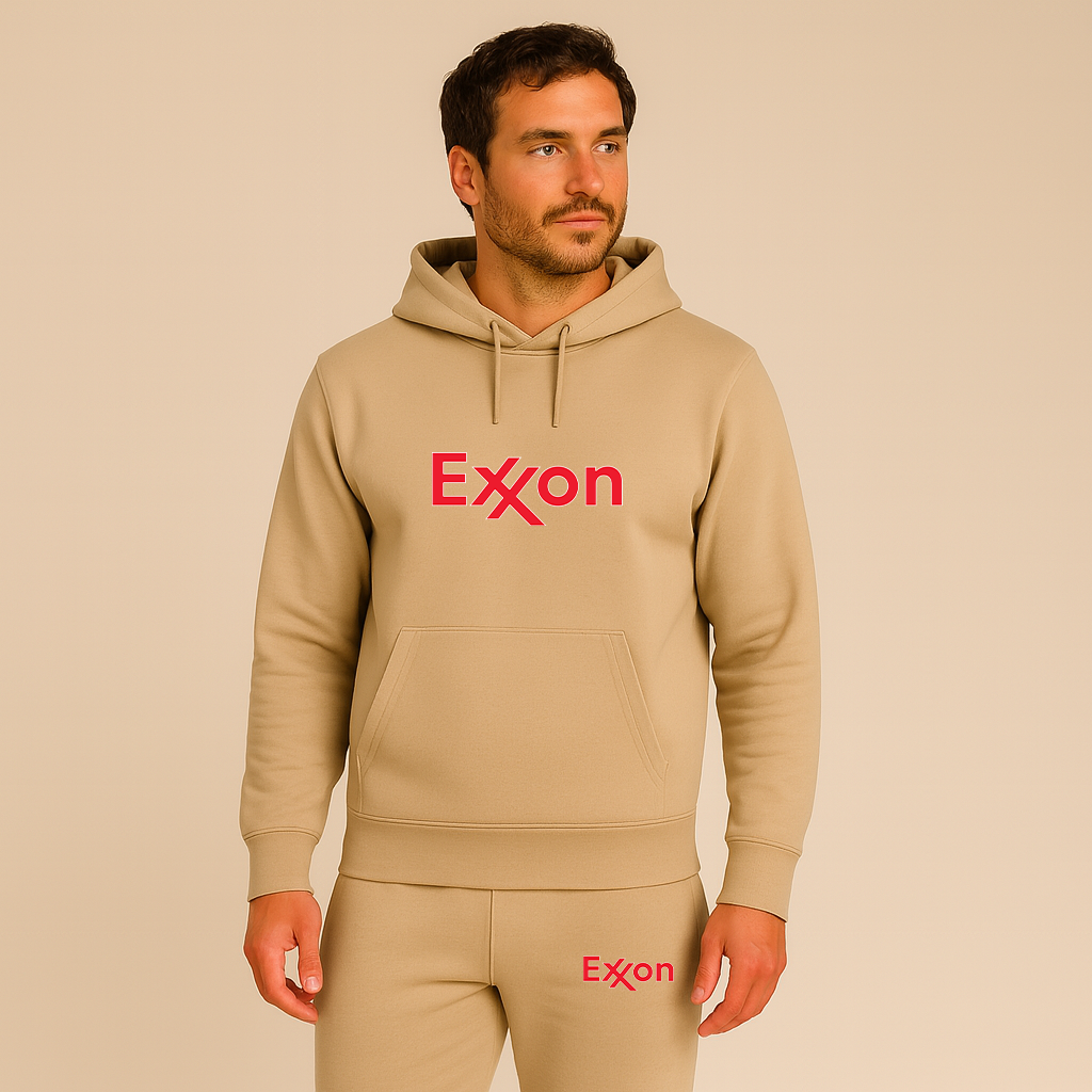 Men's Exxon Gas Station Hoodie Joggers Set