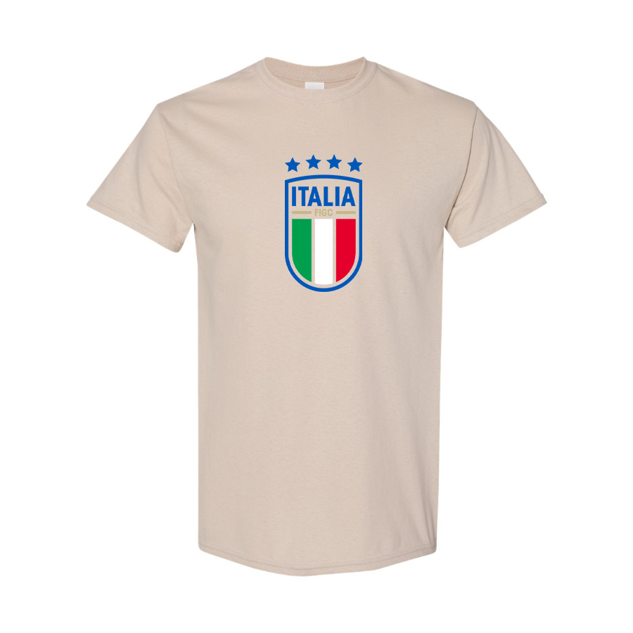 Men's Italy National Soccer Cotton T-Shirt