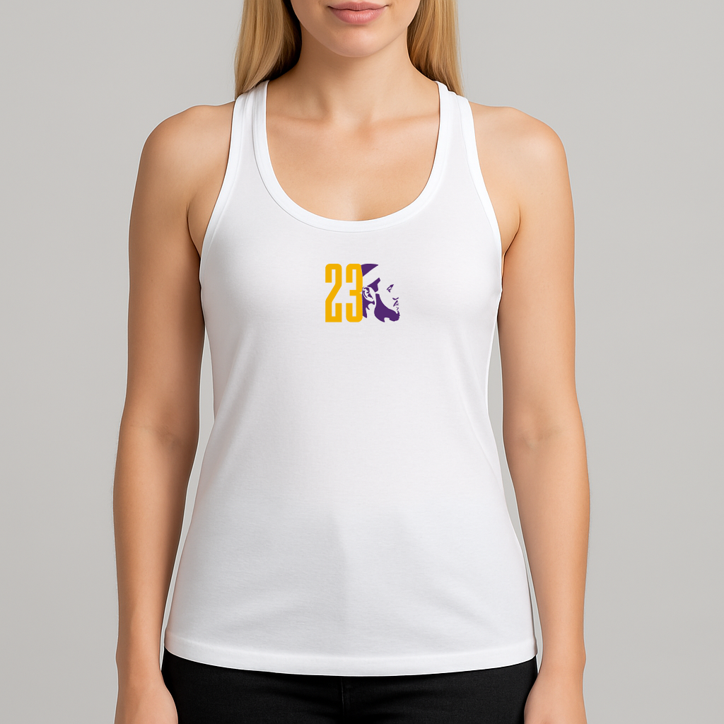 Women's Lebron James 23 Sports Racerback Tank Top