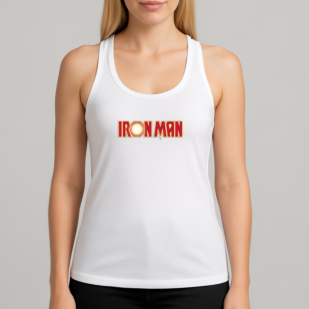 Women's Iron Man Marvel Superhero Racerback Tank Top