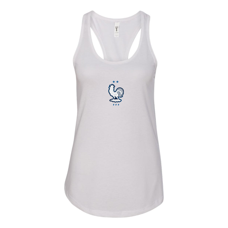 Women's France National Soccer Team Racerback Tank Top