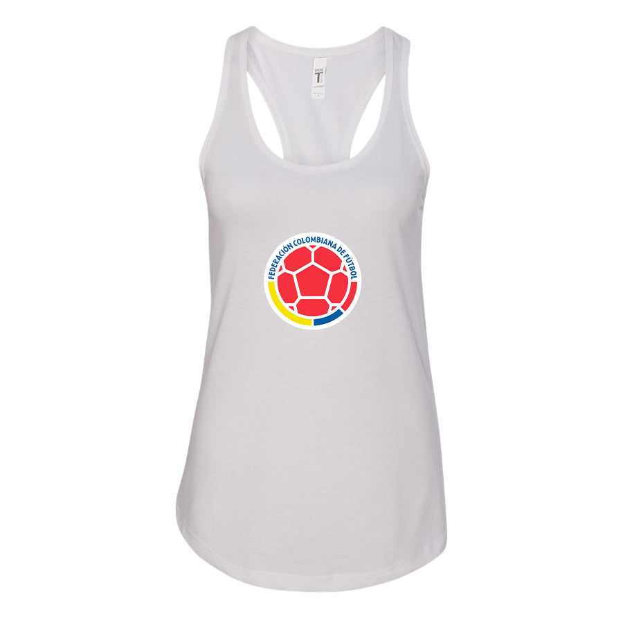 Women's Colombia National Soccer Team Racerback Tank Top