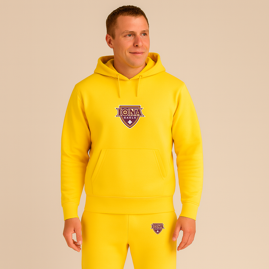 Men's Iona Gaels Logo Hoodie Joggers Set