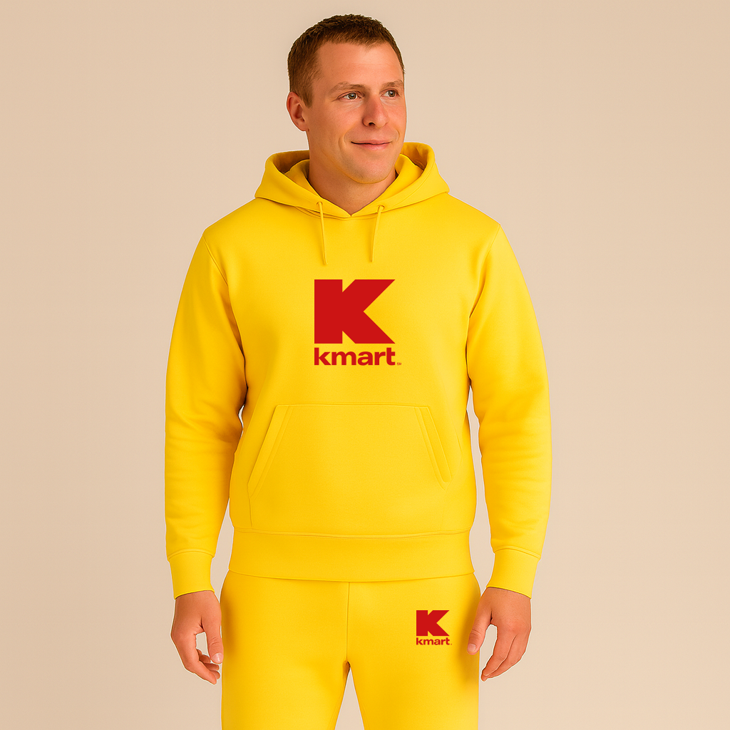 Men's Kmart Logo Hoodie Joggers Set
