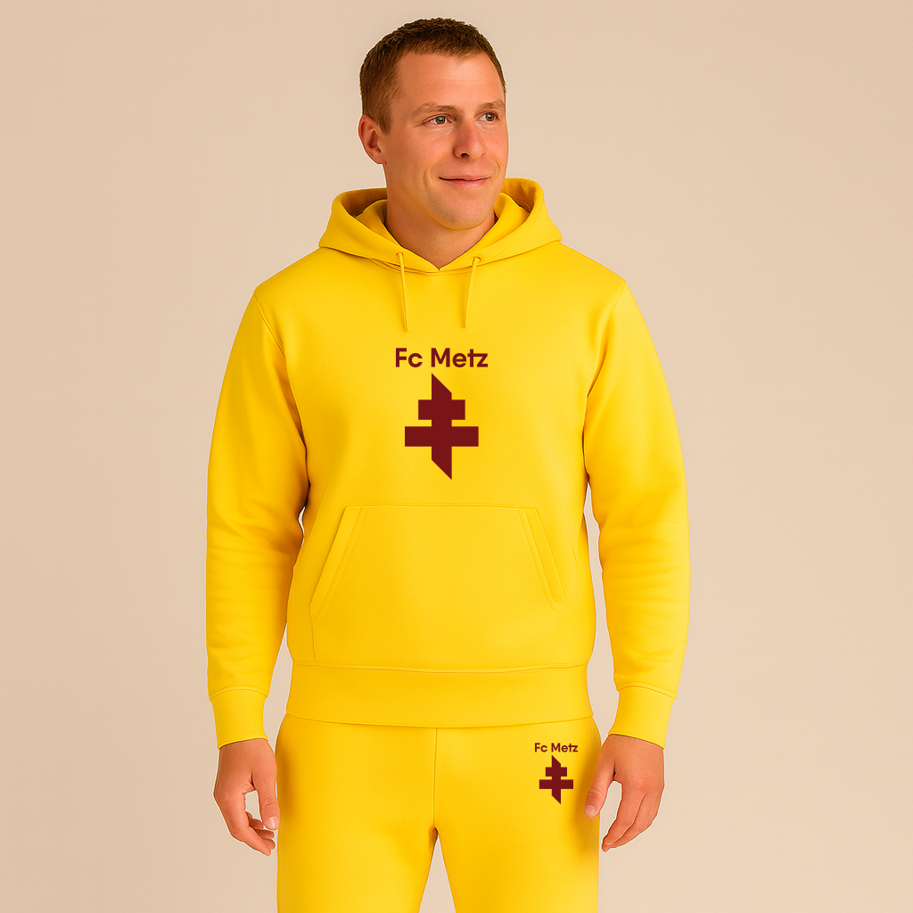 Men's FC Metz Soccer Logo Hoodie Joggers Set