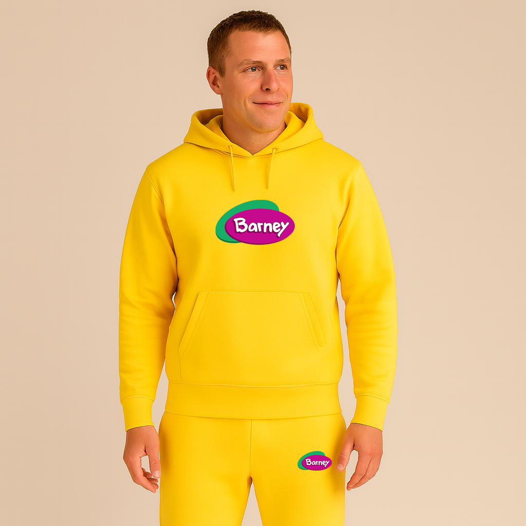 Men's Barney Show Hoodie Joggers Set