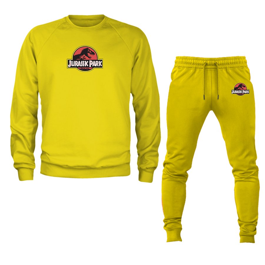 Men's Jurassic Park Movie Crewneck Sweatshirt Joggers Suit