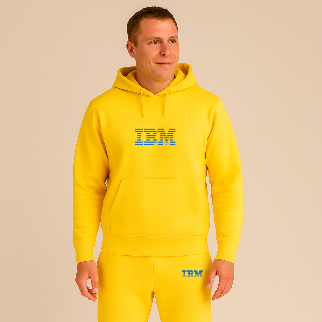 Men's IBM Logo Hoodie Joggers Set