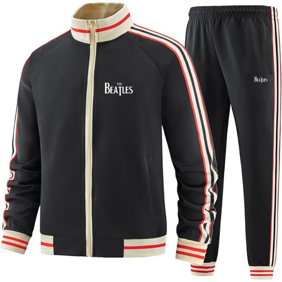Men's The Beatles Music - Premium Two-Piece Designer Tracksuit  Zippered Front