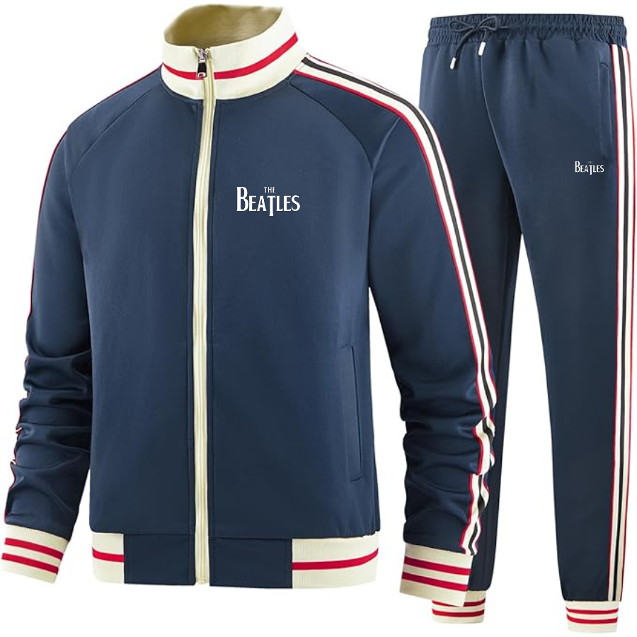 Men's The Beatles Music - Premium Two-Piece Designer Tracksuit  Zippered Front
