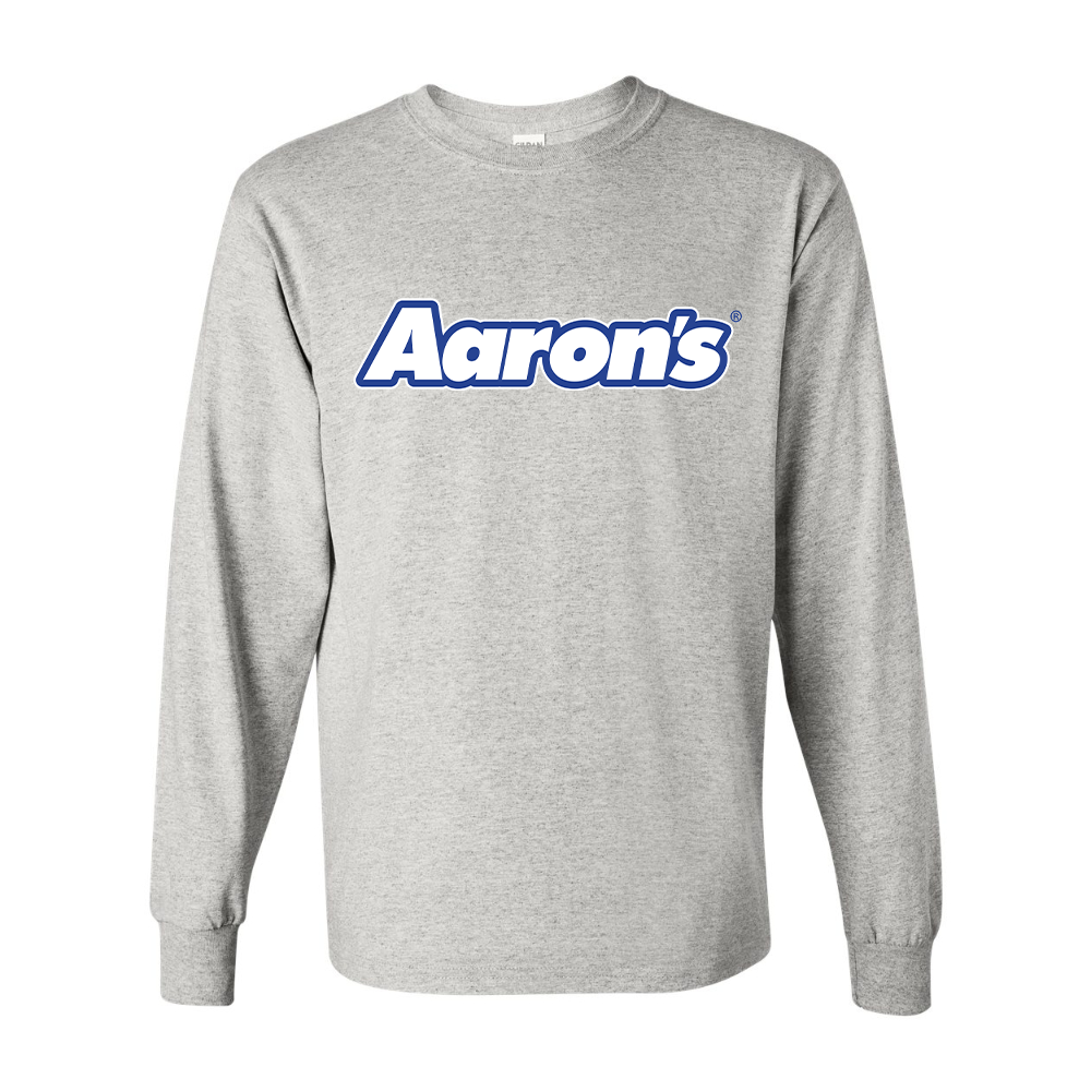 Men's Aaron_s Logo Gildan Heavy Cotton Long Sleeve T-Shirt