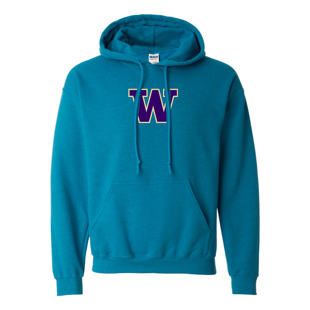 Men's Washington Huskies Gildan  Heavy Blend Hooded Sweatshirt