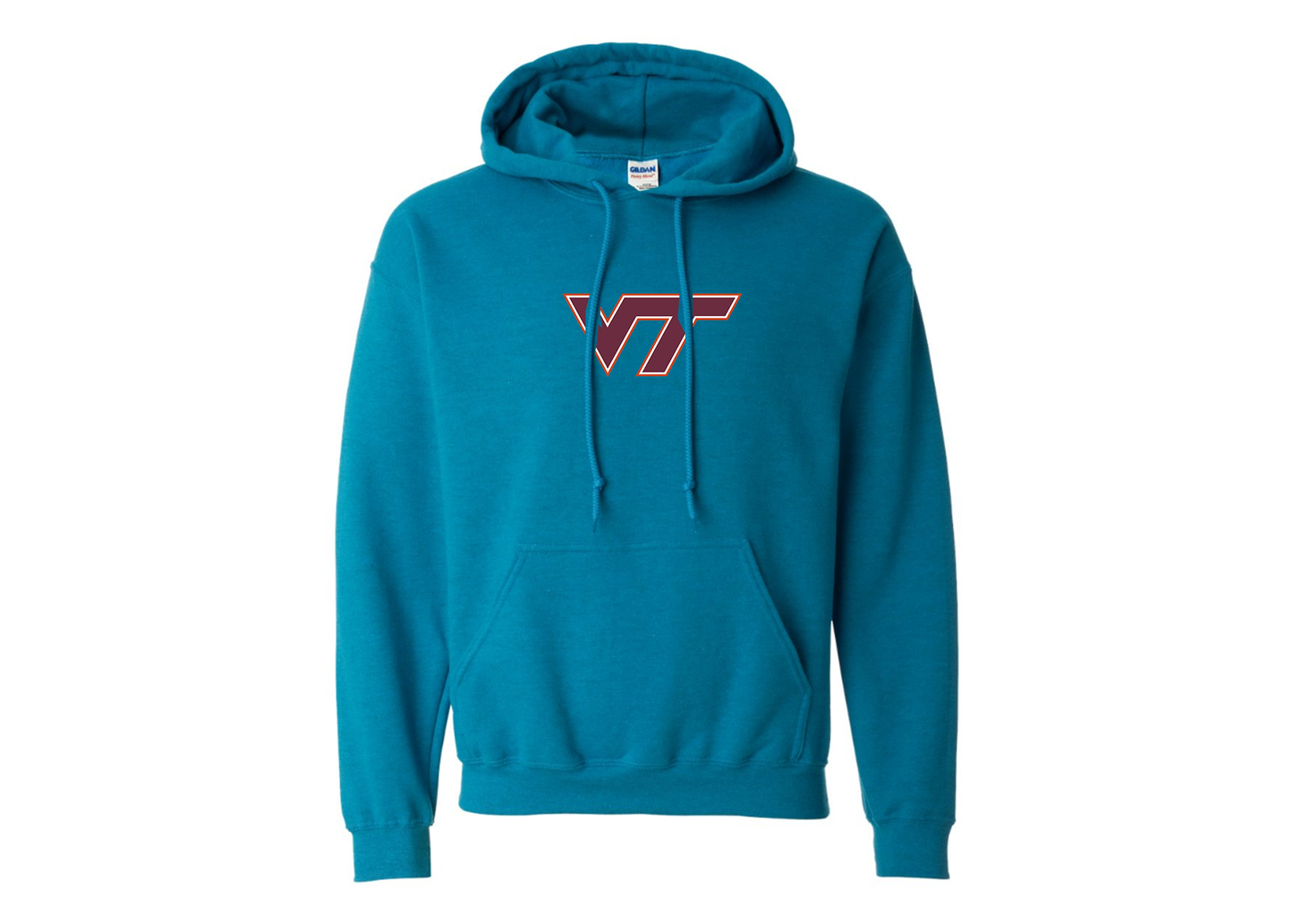 Men's Virginia Tech Hokies Gildan  Heavy Blend Hooded Sweatshirt