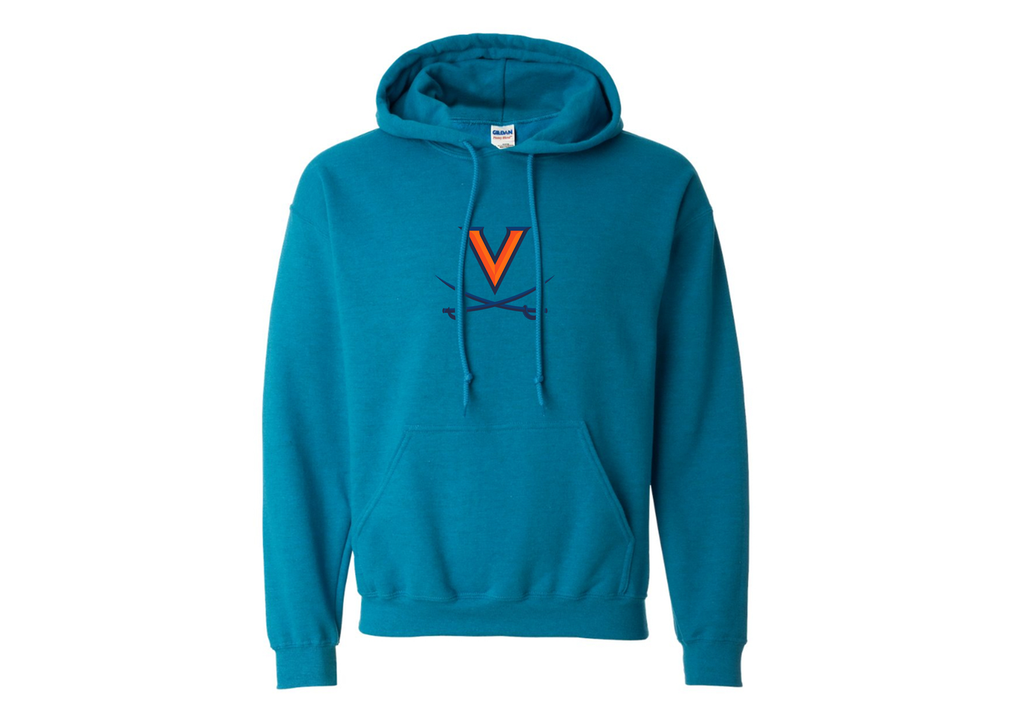 Men's Virginia Cavaliers Gildan  Heavy Blend Hooded Sweatshirt