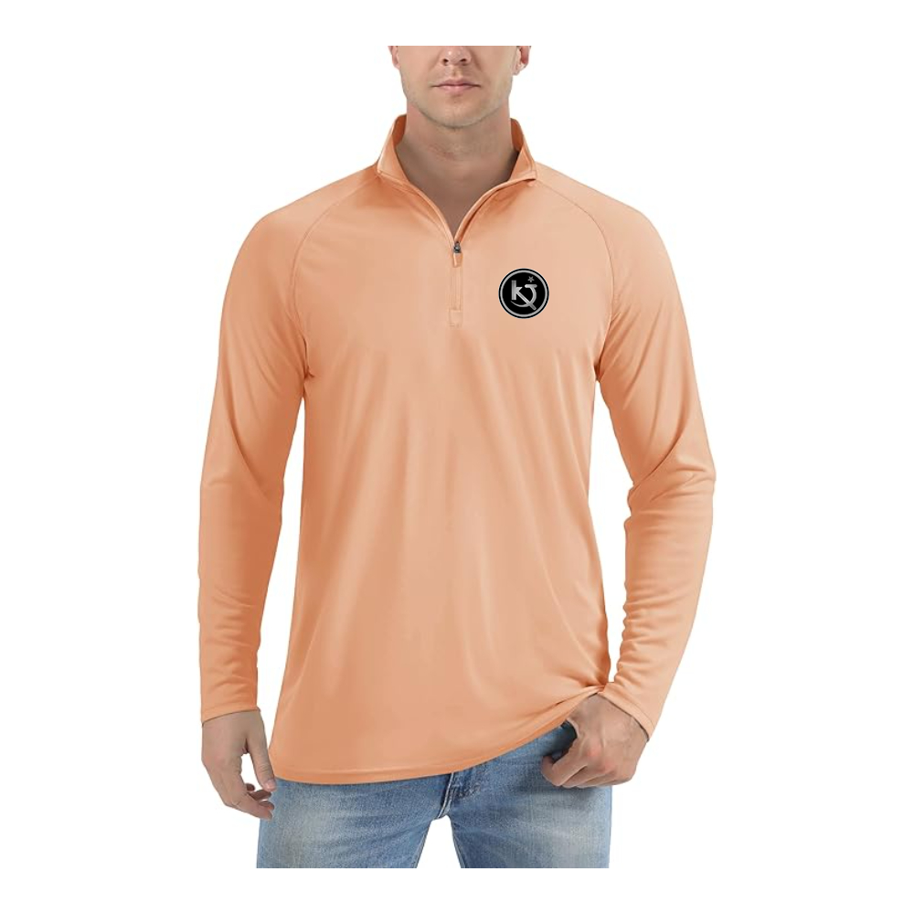 Men's Killing Joke Logo Lightweight Quarter-Zip Athletic Shirt Long Sleeve Performance Wear