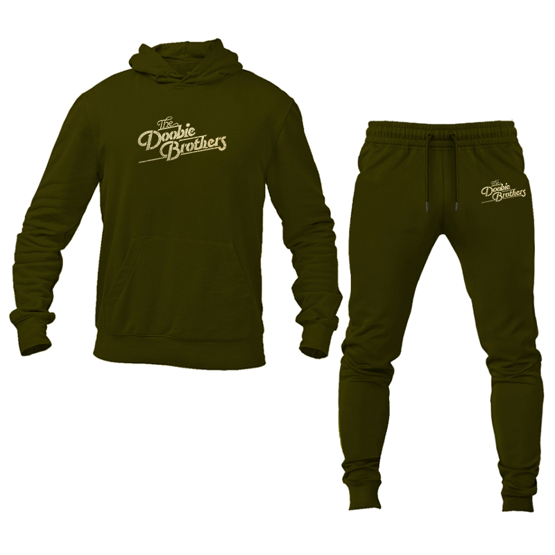 Men's The Doobie Brothers Logo Hoodie Joggers Set