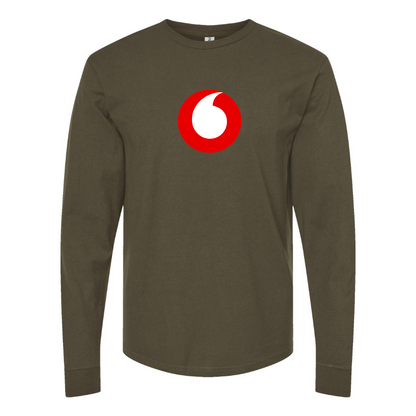 Men's Vodafone Logo Long Sleeve T-Shirt