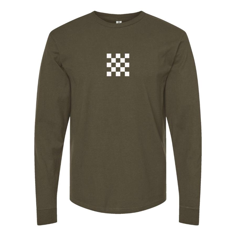 Men's Checker Motors Corporation Logo Long Sleeve T-Shirt