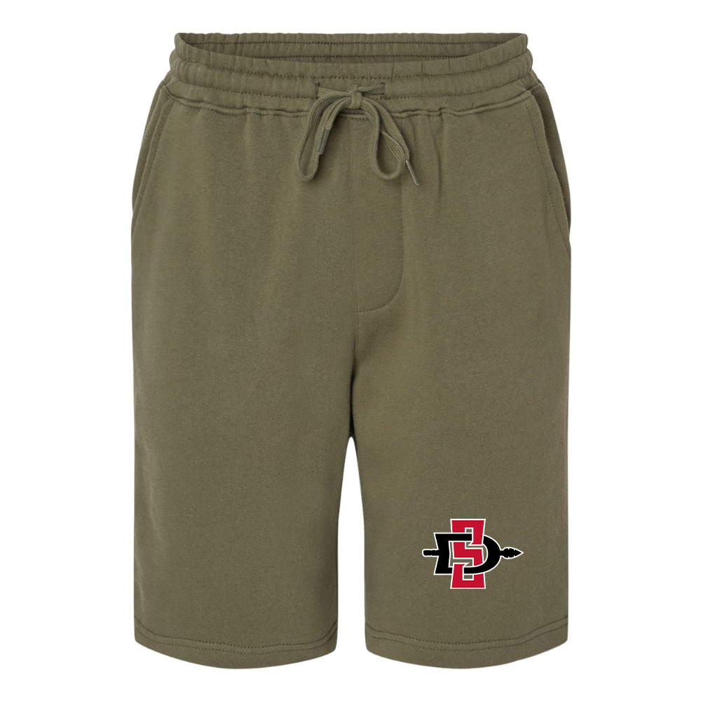 Men's San Diego State Aztecs Logo Independent Trading Co Midweight Fleece Shorts