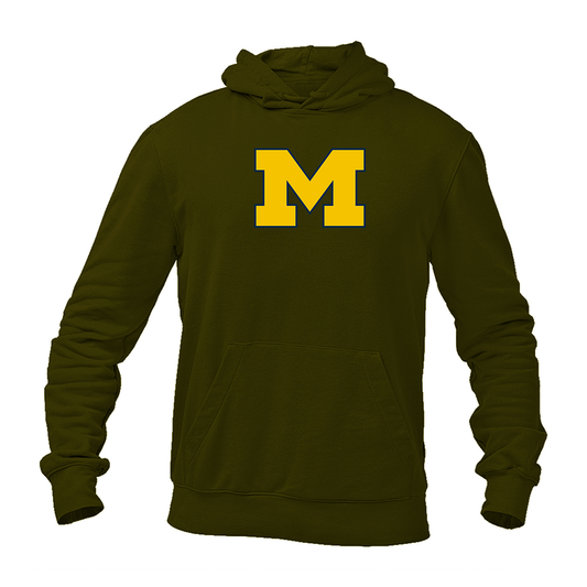 Men's Michigan Wolverines Logo Pullover Hoodie