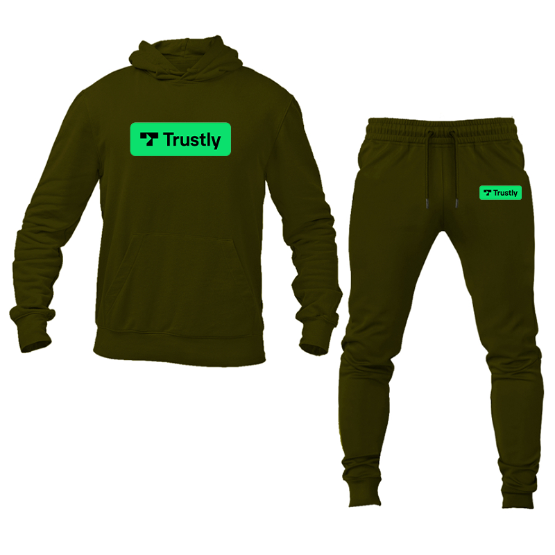 Men's Trustly Horizontal Logo Hoodie Joggers Set