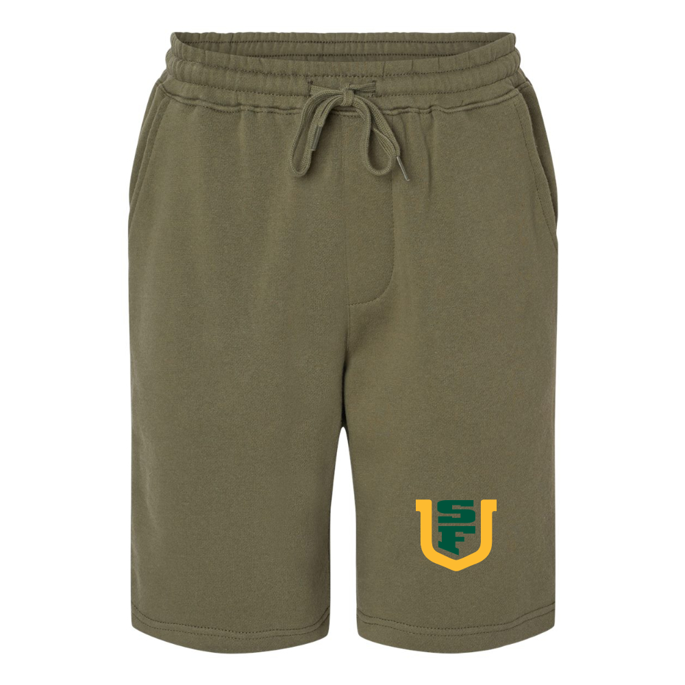Men's San Francisco Dons Logo Independent Trading Co Midweight Fleece Shorts