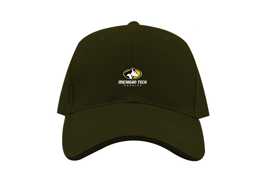 Michigan Tech Huskies Logo Dad Baseball Cap Hat