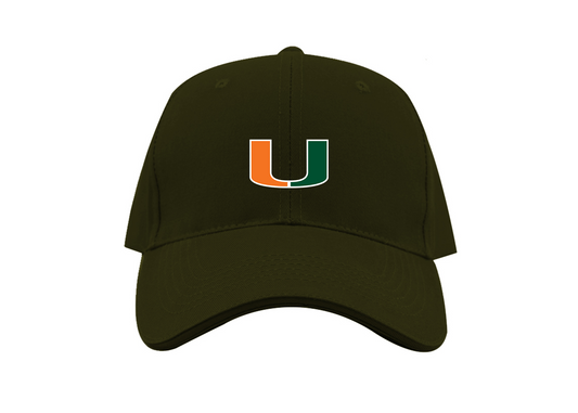 Miami Hurricanes Logo Dad Baseball Cap Hat