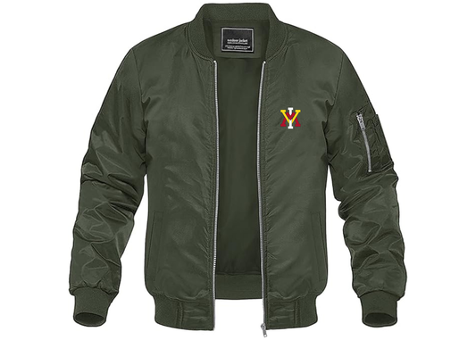 Men's VMI Keydets Lightweight Bomber Jacket Windbreaker Softshell Varsity Jacket Coat