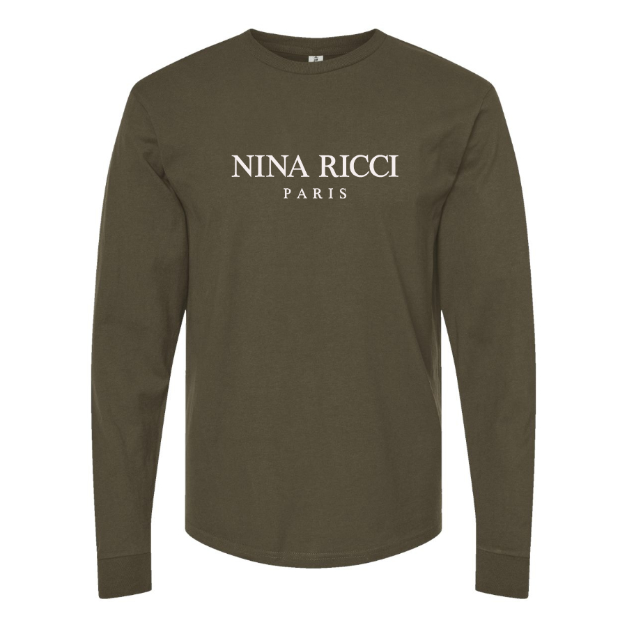 Men's Nina Ricci Paris Logo Long Sleeve T-Shirt