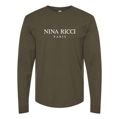 Men's Nina Ricci Paris Logo Long Sleeve T-Shirt
