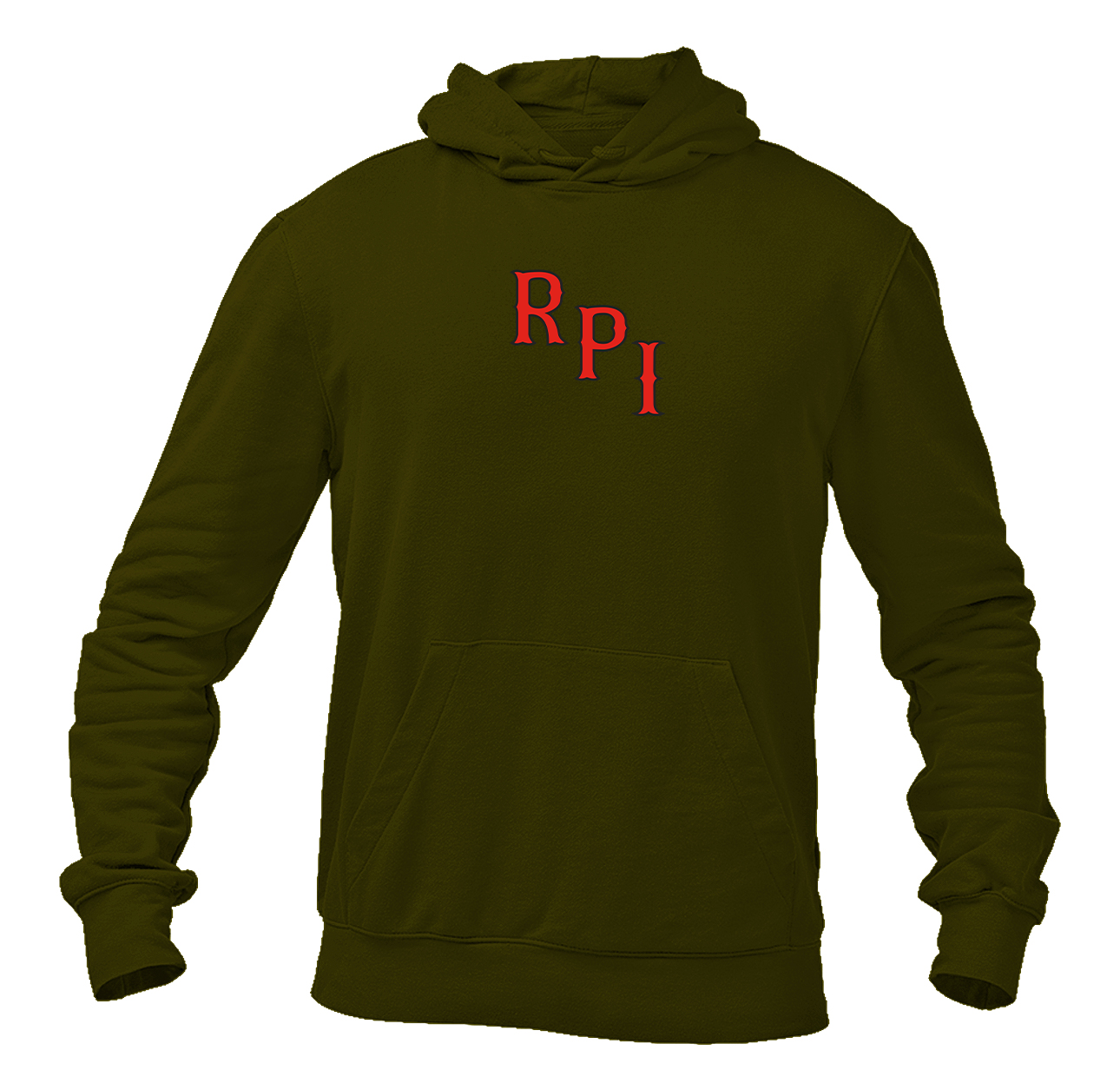 Men's RPI Engineers Logo Softstyle Midweight Hooded Sweatshirt