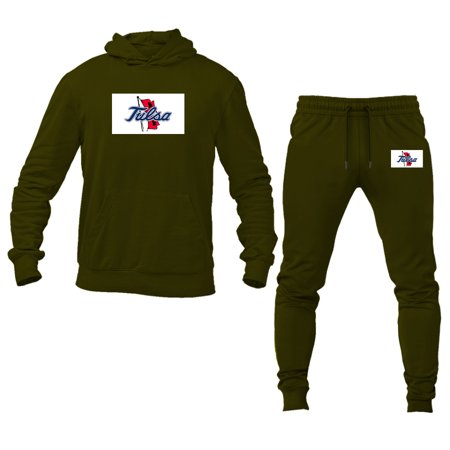 Men's Tulsa Golden Hurricane Logo Hoodie Joggers Set