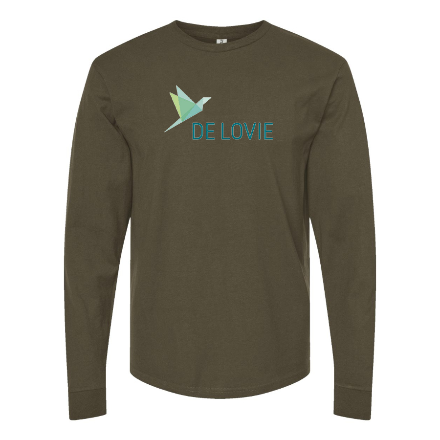 Men's De Lovie Logo Long Sleeve T-Shirt