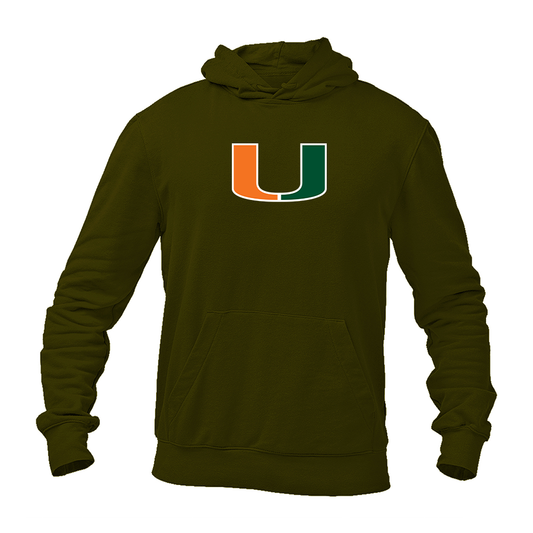 Men's Miami Hurricanes Logo Pullover Hoodie
