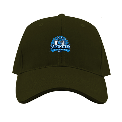 Saint Peters Peacocks Logo Dad Baseball Cap Hat