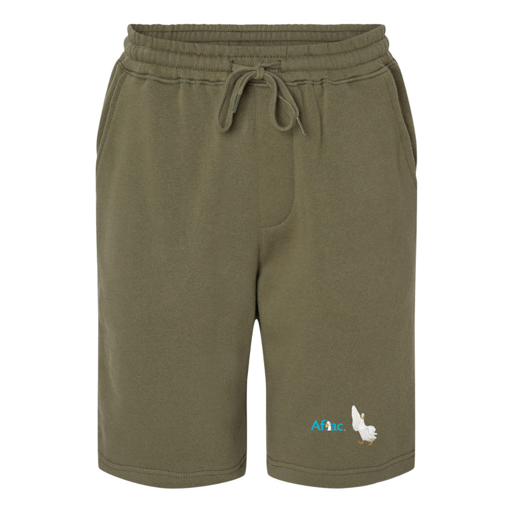 Men's Aflac Logo and Duck Independent Trading Co Midweight Fleece Shorts