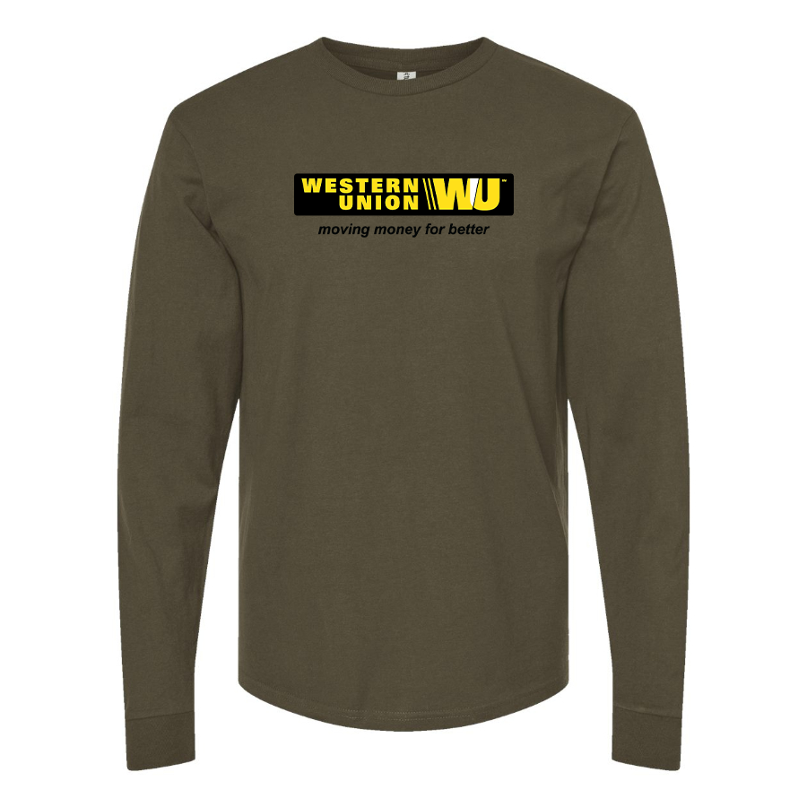 Men's Wastern Union Logo Long Sleeve T-Shirt