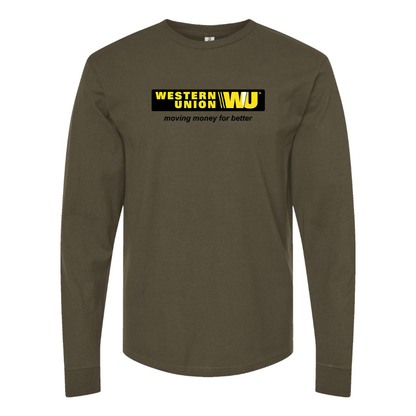 Men's Wastern Union Logo Long Sleeve T-Shirt